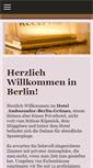 Mobile Screenshot of hotel-ambassador-berlin-gruenau.com