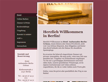 Tablet Screenshot of hotel-ambassador-berlin-gruenau.com